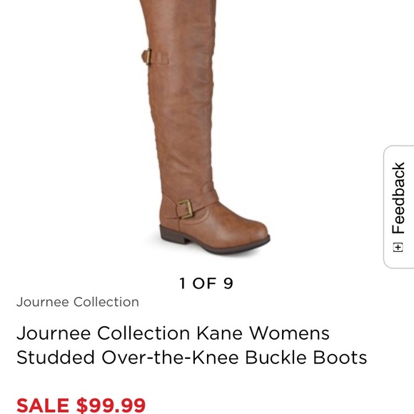 Journee Collection Over-the-Knee Buckle Boots - Picture 1 of 3